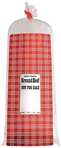 UltraSource 190050 Ground Beef Meat/Chub Bag, NFS, 2 lb., 5&#034; Width Pack of 1000