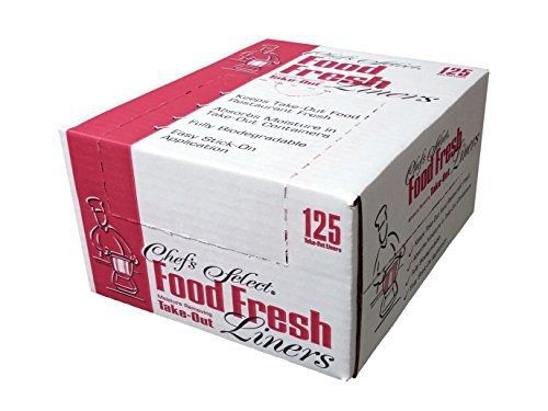 Chefs Select FF-625 Food Fresh Liners, 7&#034; x 8&#034;, White (Pack of 625)