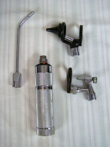 WELCH ALLYN OTOSCOPE WITH 3 ATTACHMENTS SURGICAL MEDICAL EXAM DIAGNOSTIC DOCTOR