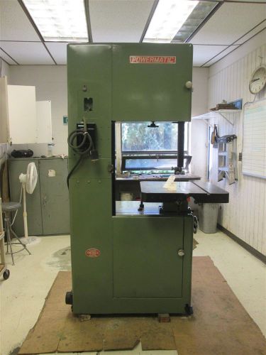 Powermatic model 81 230/460 volt 3ph 7hp band saw w/ 20&#034;blade nice cond! for sale