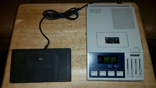 Sony BM-815 Micro Microcassette Transcriber w Sony FS-75 Foot Pedal