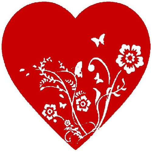 30 Custom Red Heart Personalized Address Labels