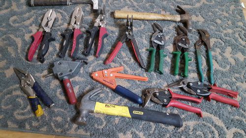 350$ value big lot of , pliers, crimpers, sheetmetal tools, hvac tools(must see) for sale