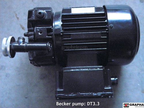 Becker Pump: DT3.3, New in box, GraphiX powder spayer pump: Heidelberg