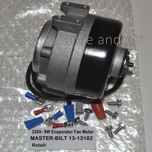 Master-bilt 13-13182 230v evaporator fan motor same day shipping + free hardware for sale