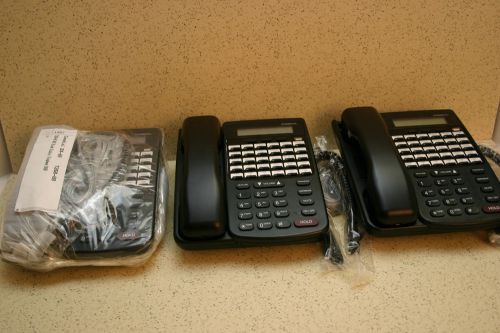 Lot of 3 - Comdial DX-80 7260-00 HAC Black Display Speaker Phone