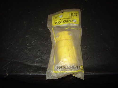 Woodhead 1547 Plug - Super Safeway 15A 125V Yellow (NIB)