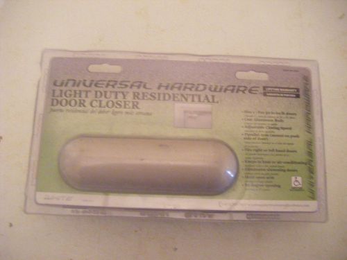 Universal Hardware Light Duty Residential Door Closer White #4011