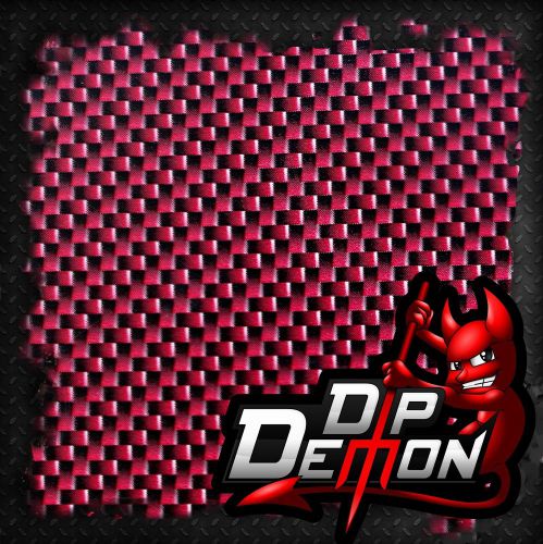 BAD BOY RED CARBON FIBER FILM HYDROGRAPHIC WATER TRANSFER HYDRO DIPPING DIP ROSE