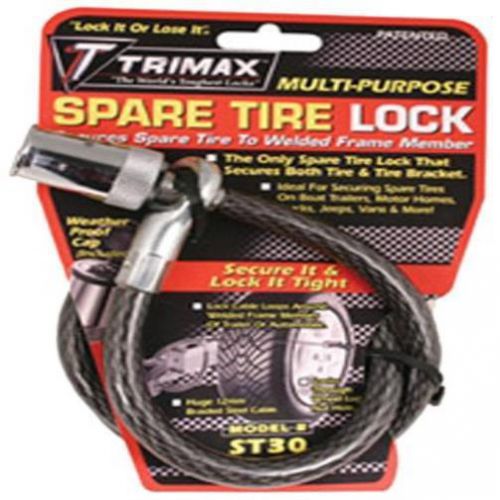 Trimax st30 trimaflex spare tire cable lock (round key) 36&#034; x 12mm huge 12 mm for sale