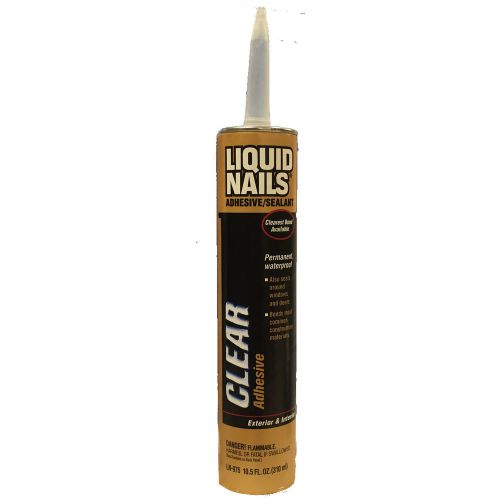 Liquid Nails Clearest Clear Construction Adhesive / Window / Bath Caulk LN-975