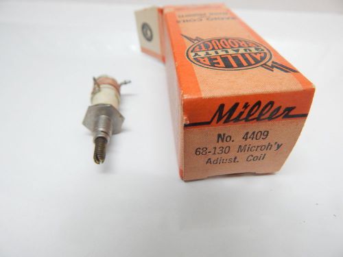 JW MILLER 4409 INDUCTOR RADIO COIL ADJUSTABLE 68 TO 130 MICROHENRY NEW