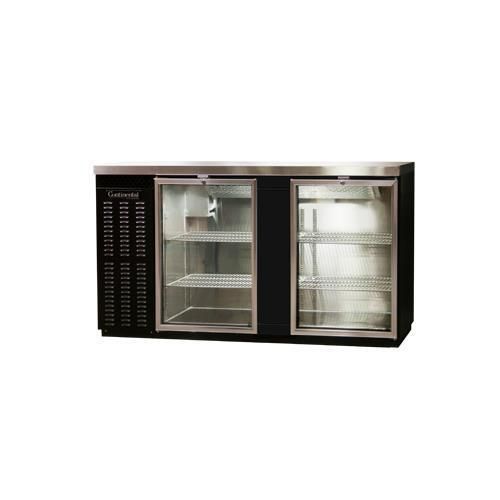 Continental Refrigerator BBC69S-GD Back Bar Cabinet, Refrigerated