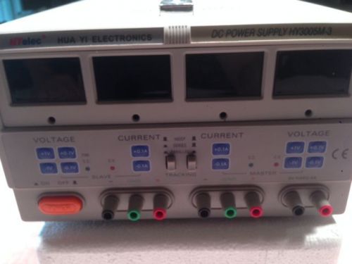 Hylec HY3005F-3 VARIABLE Triple Output Linear DC Regulated Power Supply 30V5A