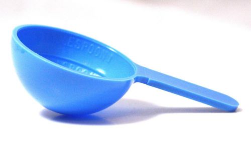 1/2 Ounce (1 Tablespoon) Blue Plastic Measure, Pack of 100 Measuring Scoops