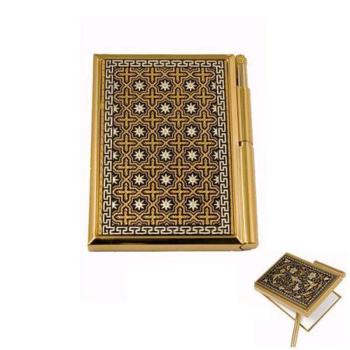 Damascene Gold Star of Redemption Pocket Notepad by Midas of Toledo Spain 8557