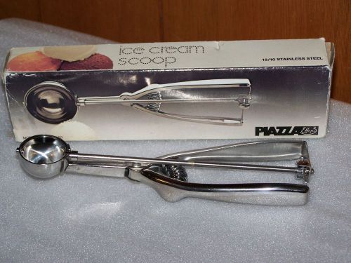 COMMERCIAL ICE CREAM SCOOP 1.25&#034; DIAMETER STAINLESS STEEL 18/10 BY PIAZZA EFFEPI