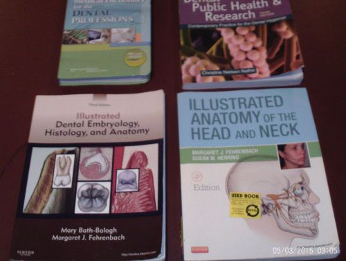 4- Used Dental Hygienist School Books