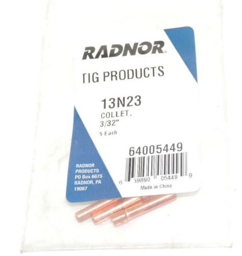 NEW PACK OF 4 RADNOR 13N23 COLLETS 3/32&#039;&#039;