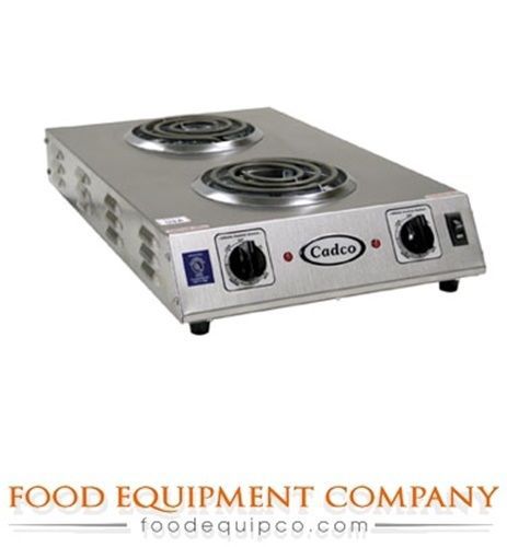 Cadco CDR-1TFB CDR1TFB Stainless Steel Double Space Saver Hot Plate 6