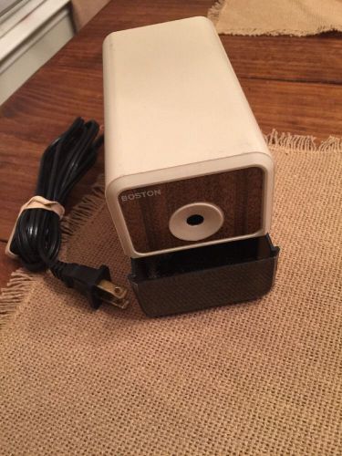 BOSTON Beige Electric Pencil Sharpener Model 18 Made in the USA