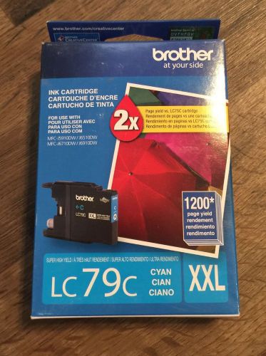 Brother Printer LC79C Super High Yield XXL Cyan Cartridge Ink - Retail Packaging