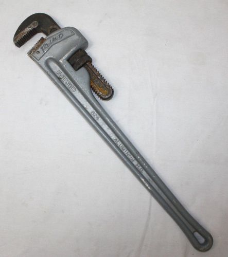 Ridgid no. 824 heavy duty 24&#034; aluminum pipe wrench 24&#034;-600mm for sale