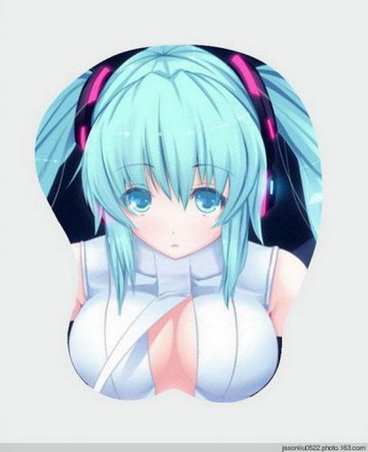 VOCALOID2 Anime Miku Bust Stereoscopic Mouse Pad #32745
