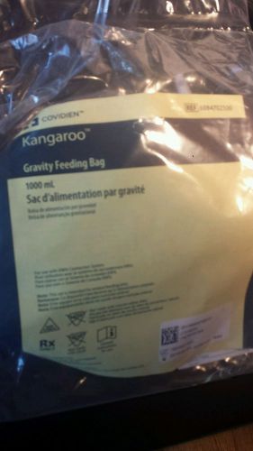 Lot of 13 Covidien Kangaroo Gravity Feeding Bags 1000 ML REF 8884702500 Sealed