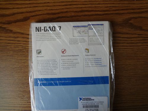 National Instr.  NI-DAQ Doc.&amp; SW Combo kit Ver.7. NI-DAQ Software. New, Sealed