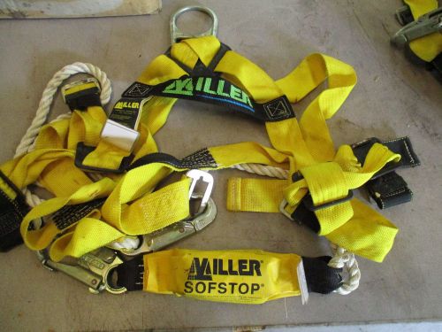 Miller safety fall limiter harness &amp; lanyard for sale