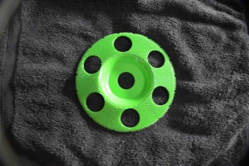 Sanding disc’s (flat face)) sd590h 7/8 bore green coarse 5 inch diameter for sale