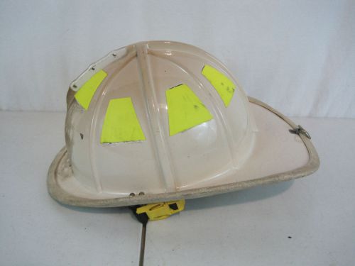 Cairns Firefighter White Helmet Turnout Bunker Gear Model 1010 (H505)