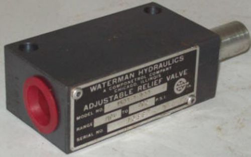 Waterman Adjustable Hydraulic Relief Valve 1503-3-900
