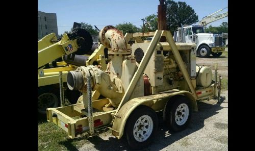 Gorman rupp t10a3 10&#034;x10&#034; self priming trailer mount trash water pump 246hrs for sale