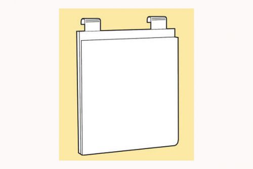 Gridwall acrylic sign holder 7&#034;h x 11&#034;w works with all grid panels - 12 pcs for sale