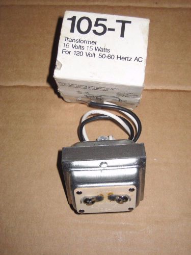 NUTONE 105-T 16 VOLTS 15 WATTS 120 VOLT 50-60 HERTZ TRANSFORMER NEW In Box