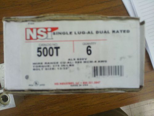 NSi 500T Single Lug-AL Dual Rated (Lot of 3 Lugs)