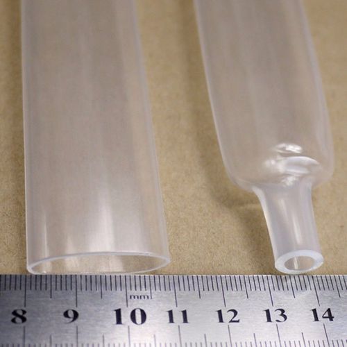 ?20mm adhesive lined 4:1 transparent heatshrink heat shrink tubing 1m sleeving for sale