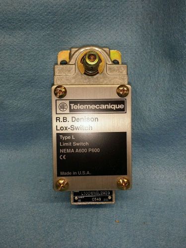 Telemecanique Limit Switch Type L Nema A600 P600 L100WNSL2M29