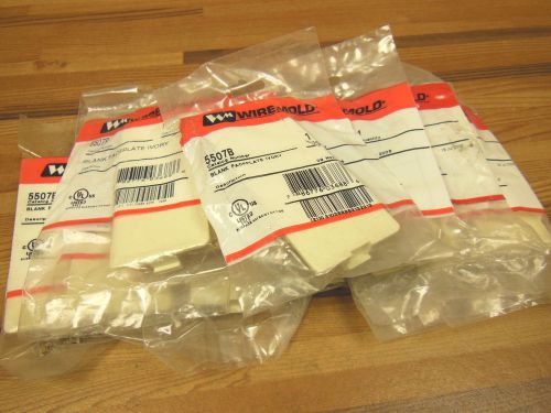 BOX of 11- Wiremold 5507B Blank Faceplate IVORY
