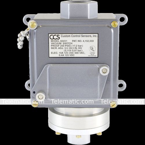 CCS 604VM1 DPDT Non-Hazardous Areas Adjustable Pressure Switch