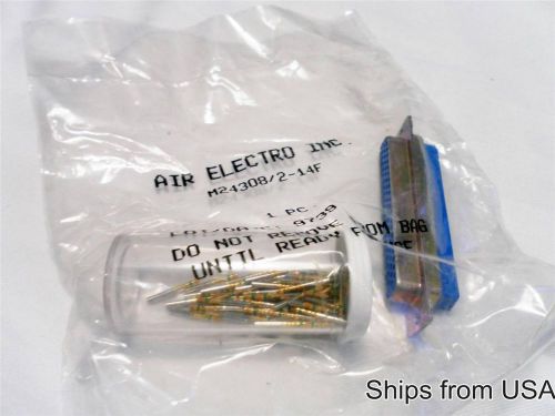 Brand new air electro m24308/2-14f amp 204518-2 conn d-sub recpt hd 62pos crimp for sale