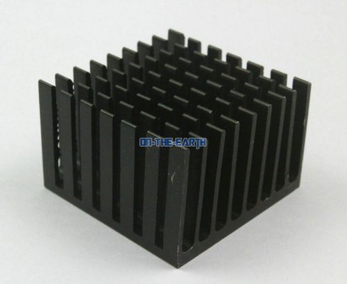 10 Pieces 37*37*24mm Aluminum Heatsink Radiator Chip Heat Sink Cooler / Black