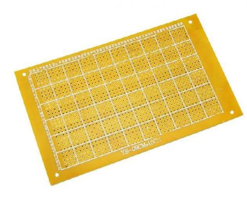5Pcs 9x15cm 1.2mm One Side Prototype Fiberglass Circuit PCB Board Yellow