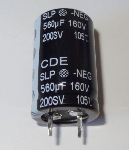 560 uF 160V  Electrolytic Capacitor 105c. Snap-in.8B2m
