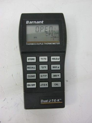 Barnant 600-1040 dual input thermocouple thermometer type j-t-e-k for sale
