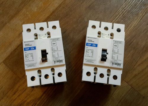 Eaton Automation Direct G3P 22k 100A 3P 480V Circuit Breaker lot of 2