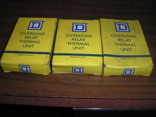 3 SQUARE D, C83, OVERLOAD RELAY THERMAL UNIT. NEW