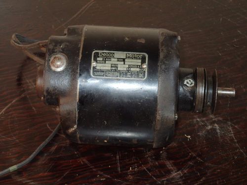 Vintage 1/4 HP Delco AC Electric Motor Type A Model A5119 1730 RPM 3.9 Amp 110V